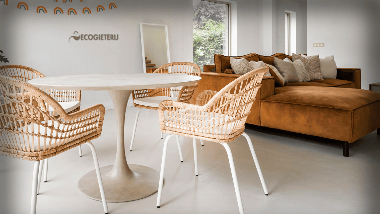 Microcement eettafel