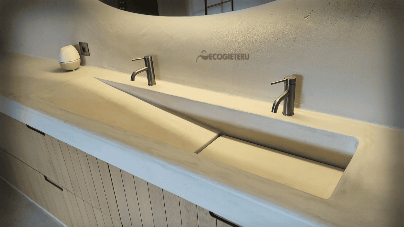Microcement badkamermeubels